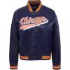 Pro Standard Womens NFL Script Tail Satin Jacket(Blue)
