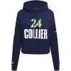 Pro Standard Womens WNBA Minnesota Lynx Classic Player Name And Number Cropped Pullover Hoodie(Midnight Navy)