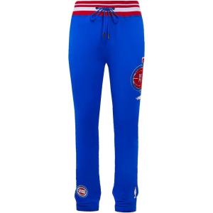 Pro Standard Mens NBA Mash Up Brushed Back French Terry Sweatpant(Royal Blue/Red)