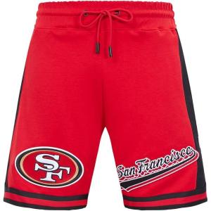 Pro Standard Mens NFL Script Tail Athletic Short(Red/Black)