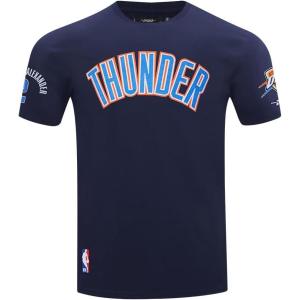 Pro Standard NBA Mens Mens NBA Oklahoma City Thunder Classic Player Cotton Short Sleeve Tee(Midnight Navy)
