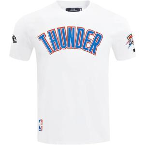 Pro Standard NBA Mens Mens NBA Oklahoma City Thunder Classic Player Cotton Short Sleeve Tee(White)