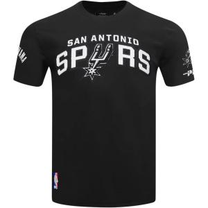 Pro Standard NBA Mens Mens NBA San Antonio Spurs Classic Player Cotton Short Sleeve Tee(Black)