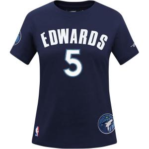 Pro Standard NBA Womens Womens NBA Minnesota Timberwolves Classic Player Cotton Short Sleeve Slim Tee(Team Color)