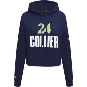 Pro Standard Womens WNBA Minnesota Lynx Classic Player Name And Number Cropped Pullover Hoodie(Midnight Navy)