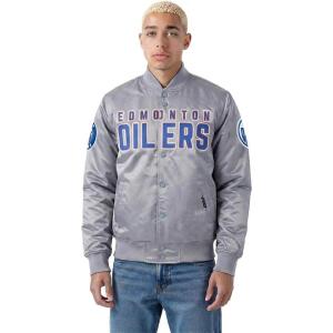Pro Standard Mens NHL Classic Satin Jacket(Gray)