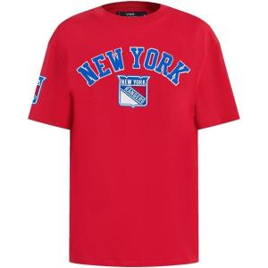 Womens NHL Classic Wind Cotton Boyfriend Fit Tee(Red)