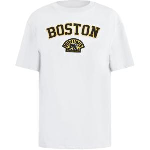 Womens NHL Classic Wind Cotton Boyfriend Fit Tee(White)