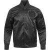 Pro Standard NHL mens Mens Nhl Classic Triple Black Satin Jacket(Triple Black)