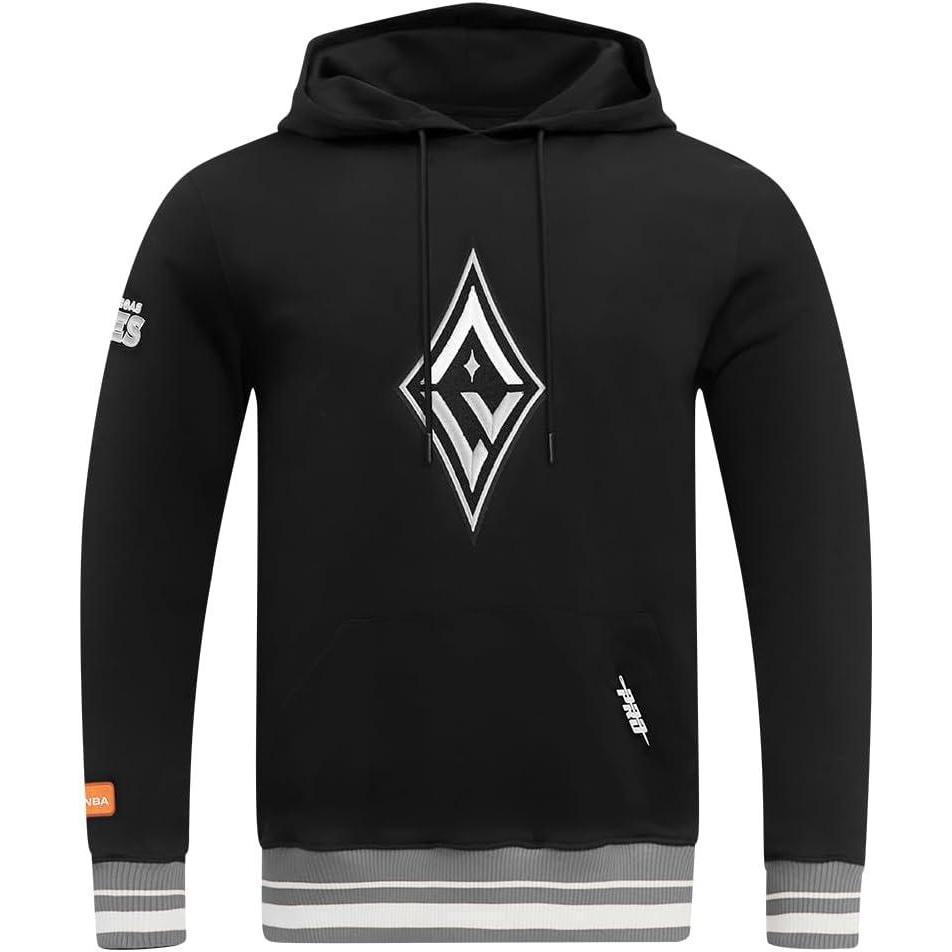 image:imagePro Standard Mens WNBA Retro Classics Brushed Back French Terry Pull Over HoodieBlackGray