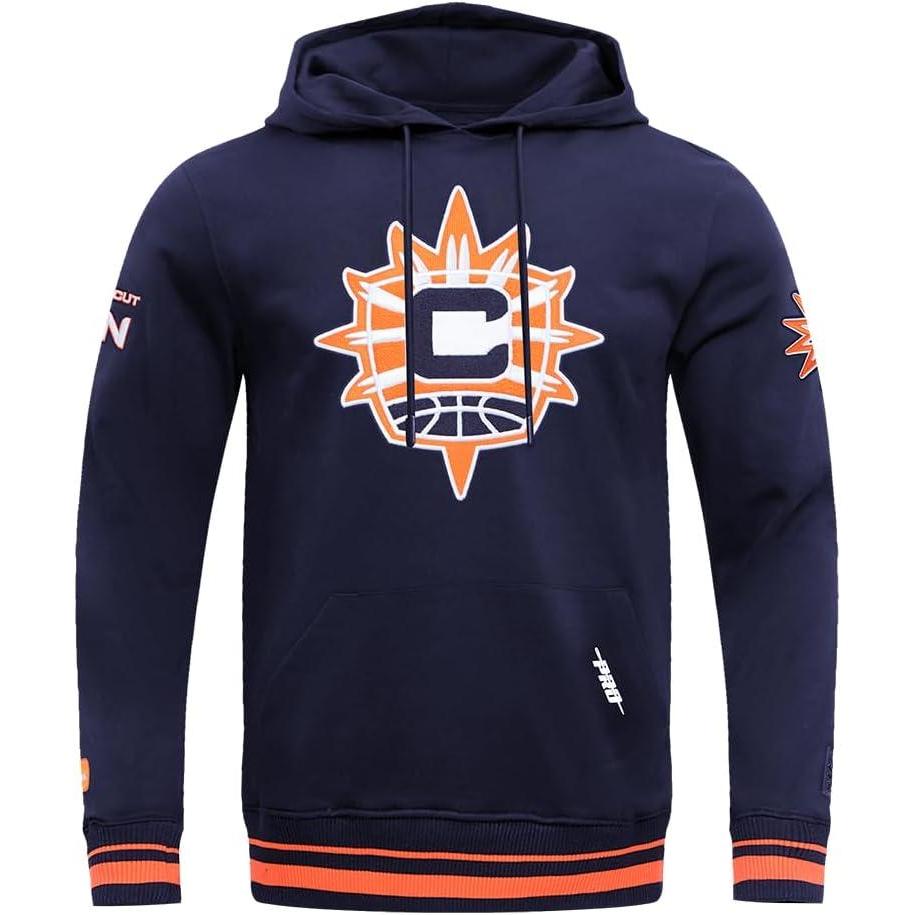 image:imagePro Standard Mens WNBA Retro Classics Brushed Back French Terry Pull Over HoodieMidnight NavyOrangeMidnight Navy