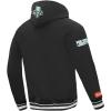 Pro Standard Mens WNBA Retro Classics Brushed Back French Terry Pull Over Hoodie(Black)