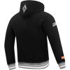 Pro Standard Mens WNBA Retro Classics Brushed Back French Terry Pull Over Hoodie(Black/Gray)