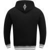 Pro Standard Mens WNBA Retro Classics Brushed Back French Terry Pull Over Hoodie(Black/Gray)