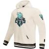 Pro Standard Mens WNBA Retro Classics Brushed Back French Terry Pull Over Hoodie(Eggshell/ Black)