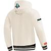 Pro Standard Mens WNBA Retro Classics Brushed Back French Terry Pull Over Hoodie(Eggshell/ Black)