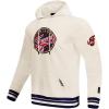 Pro Standard Mens WNBA Retro Classics Brushed Back French Terry Pull Over Hoodie(Eggshell/ Midnight Navy)