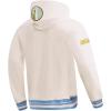 Pro Standard Mens WNBA Retro Classics Brushed Back French Terry Pull Over Hoodie(Eggshell/ University Blue)