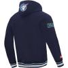 Pro Standard Mens WNBA Retro Classics Brushed Back French Terry Pull Over Hoodie(Midnight Navy)