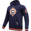 Pro Standard Mens WNBA Retro Classics Brushed Back French Terry Pull Over Hoodie(Midnight Navy/Orange/Midnight Navy)