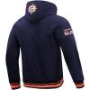 Pro Standard Mens WNBA Retro Classics Brushed Back French Terry Pull Over Hoodie(Midnight Navy/Orange/Midnight Navy)