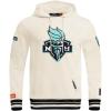 Pro Standard Mens WNBA Retro Classics Brushed Back French Terry Pull Over Hoodie(Eggshell/ Black)