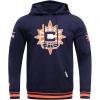 Pro Standard Mens WNBA Retro Classics Brushed Back French Terry Pull Over Hoodie(Midnight Navy/Orange/Midnight Navy)