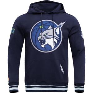 Pro Standard Mens WNBA Retro Classics Brushed Back French Terry Pull Over Hoodie(Midnight Navy)