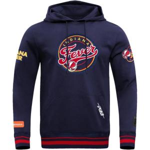 Pro Standard Mens WNBA Retro Classics Brushed Back French Terry Pull Over Hoodie(Midnight Navy/Red/Midnight Navy)