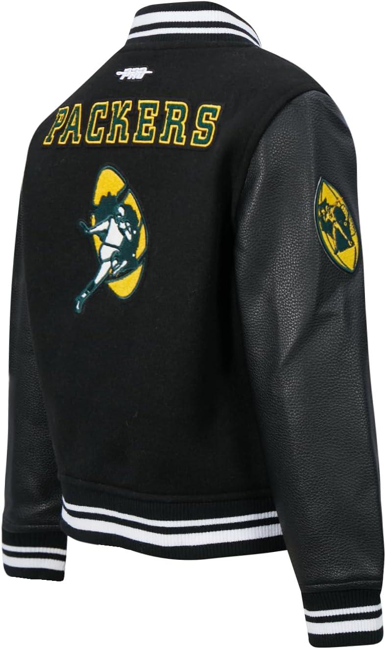 image:imagePro Standard Little Boys NFL Retro Classics Varsity JacketBlack