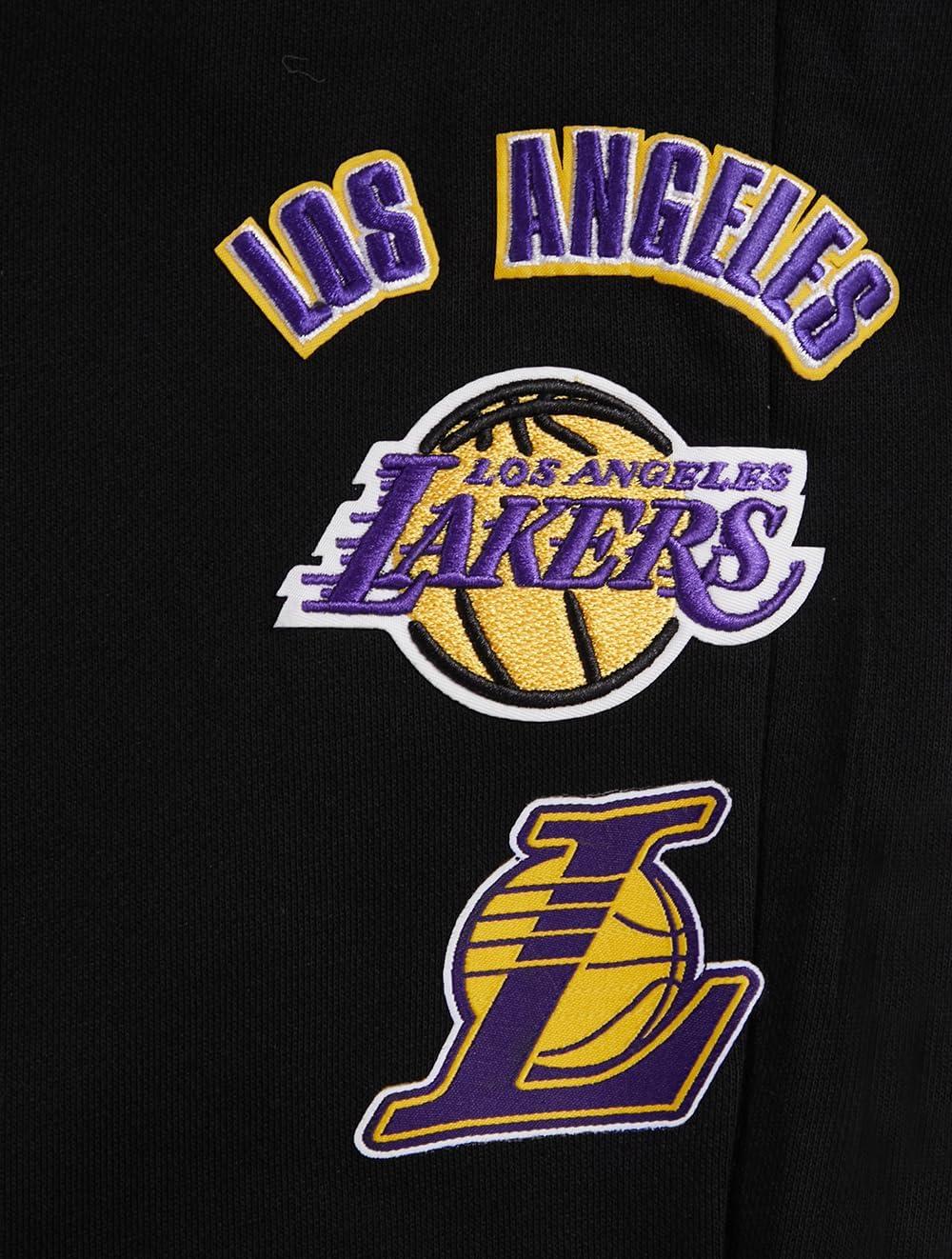 image:imagePro Standard NBA Womens Womens NBA Retro Classics Brushed Back French Terry SweatpantBlackPurpleYellow