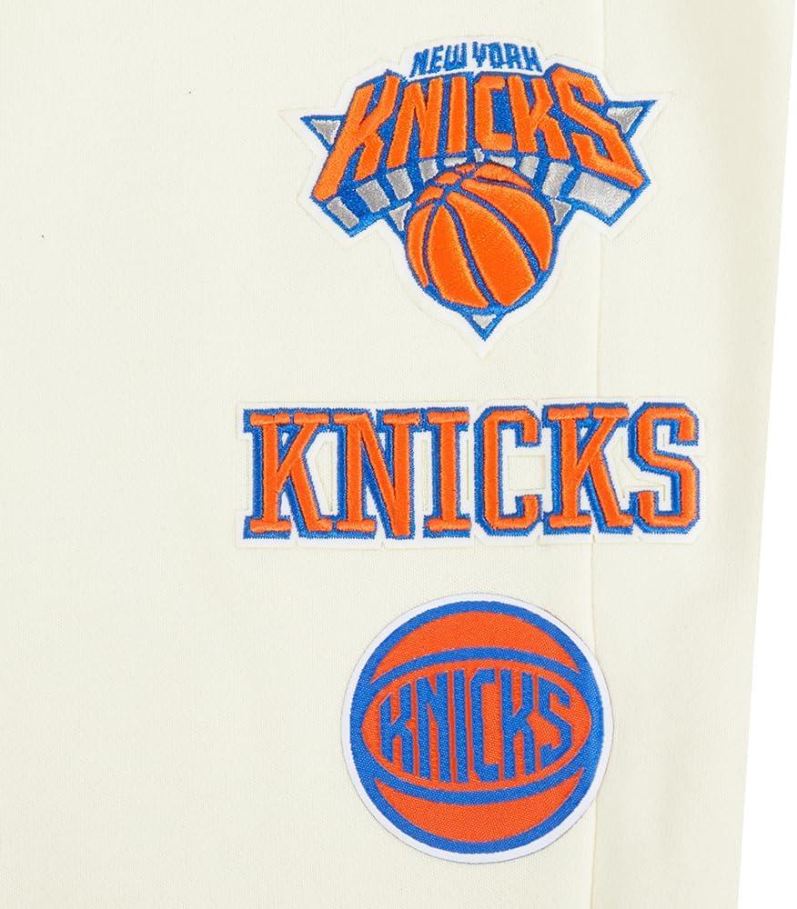 image:imagePro Standard NBA Womens Womens NBA Retro Classics Brushed Back French Terry SweatpantEggshellRoyal Blue