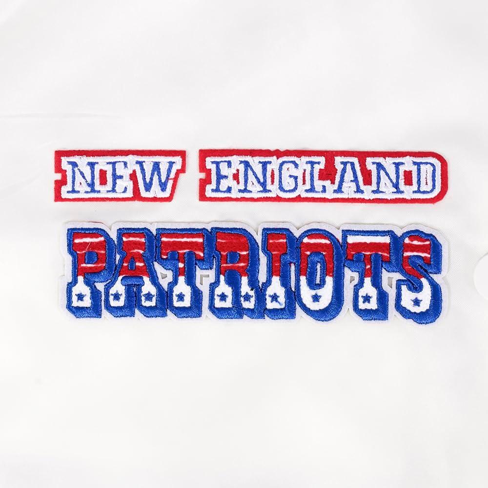 image:imagePro Standard Womens NFL New England Patriots Retro Classics Satin Jacket EggshellRoyal Blue XS