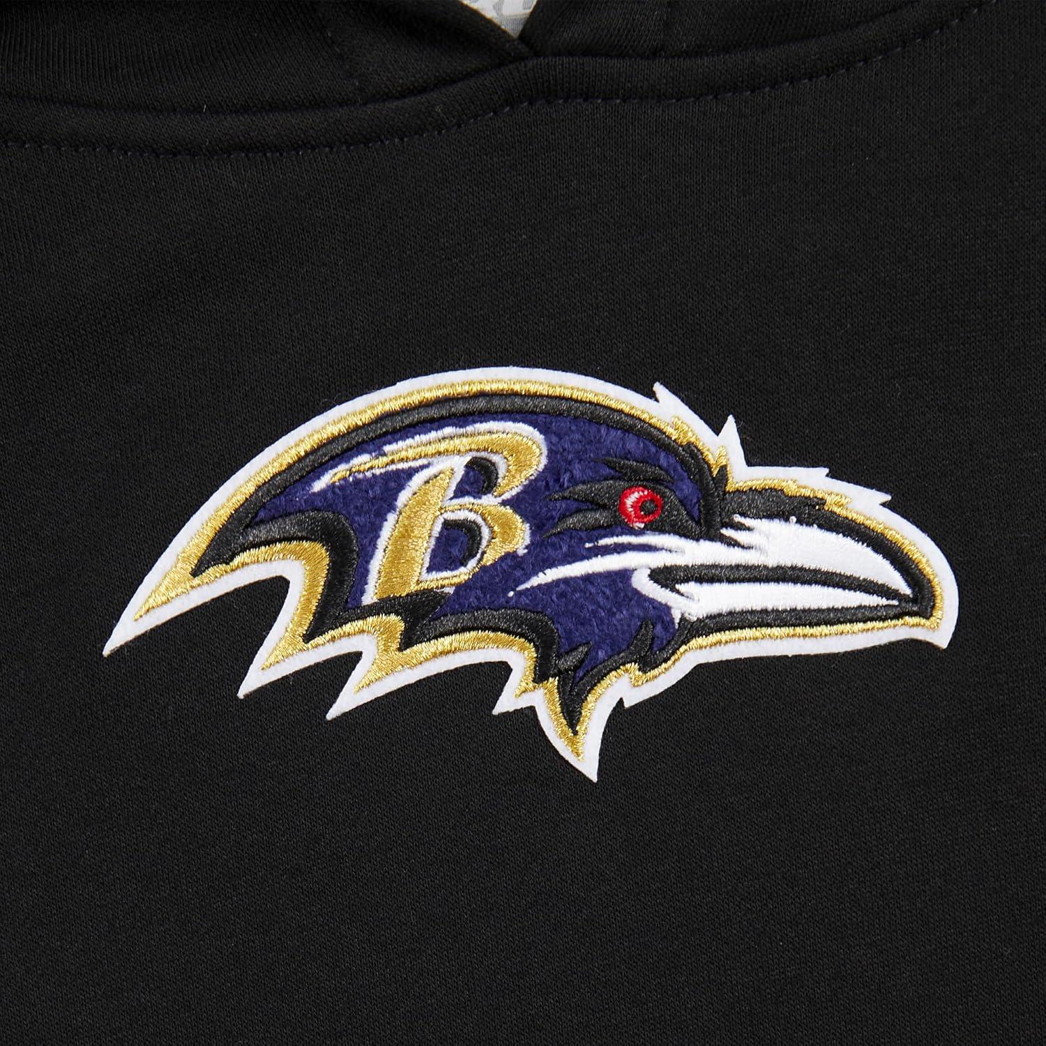 image:imageRetro Classic Baltimore Ravens Boys Fleece Pullover HoodieBlack