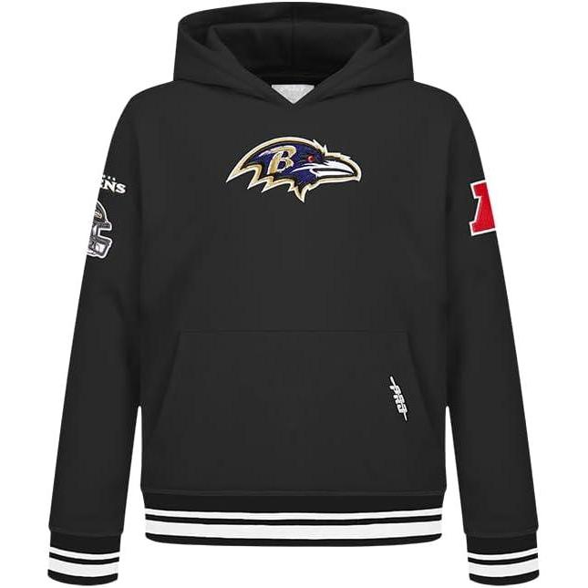 image:imageRetro Classic Baltimore Ravens Boys Fleece Pullover HoodieBlack