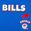 NFL BUFFALO BILLS RETRO CLASSIC LITTLE GIRLS SHORT SLEEVE BOXY TEE(Royal Blue)