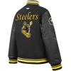 Pro Standard Little Boys NFL Retro Classics Varsity Jacket(Black/Yellow)