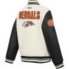 Pro Standard Little Boys NFL Retro Classics Varsity Jacket(Eggshell/ Black)