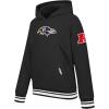 Retro Classic Baltimore Ravens Boys’ Fleece Pullover Hoodie(Black)