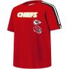 Retro Classic Kansas City Chiefs Single Jersey T-Shirt for Big Boys by Pro Standard(Red/Black)