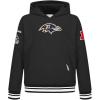 Retro Classic Baltimore Ravens Boys’ Fleece Pullover Hoodie(Black)