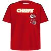 Retro Classic Kansas City Chiefs Single Jersey T-Shirt for Big Boys by Pro Standard(Red/Black)