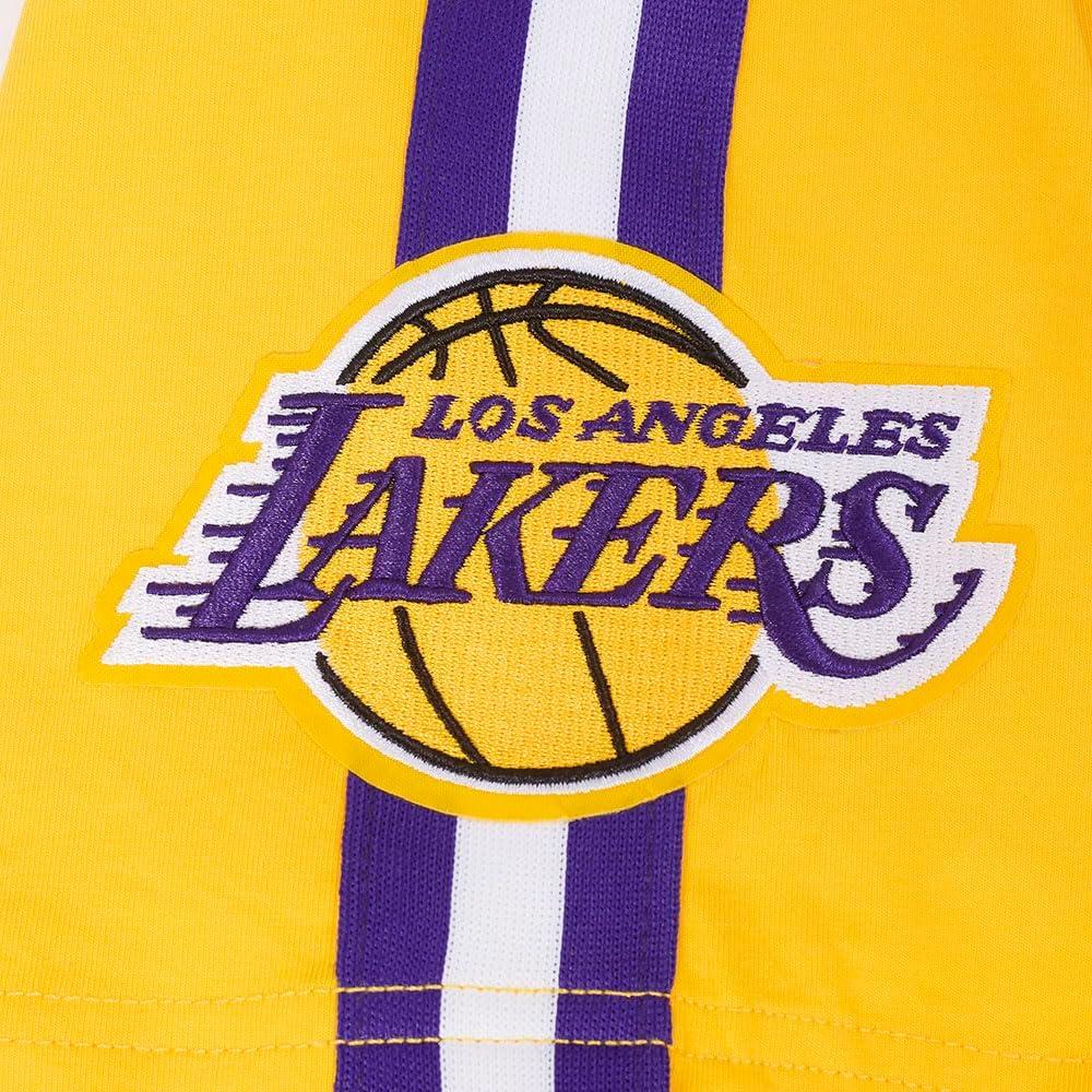 image:imagePro Standard NBA Mens Mens NBA Los Angeles Lakers Classic Player Cotton Taping TeeYellowPurple