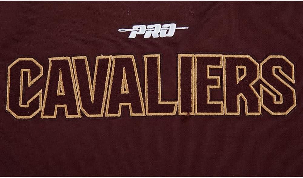 image:imagePro Standard NBA womens Womens Nba Cleveland Cavaliers Classic Player Brushed Back French Terry Crewneck SweatshirtWine