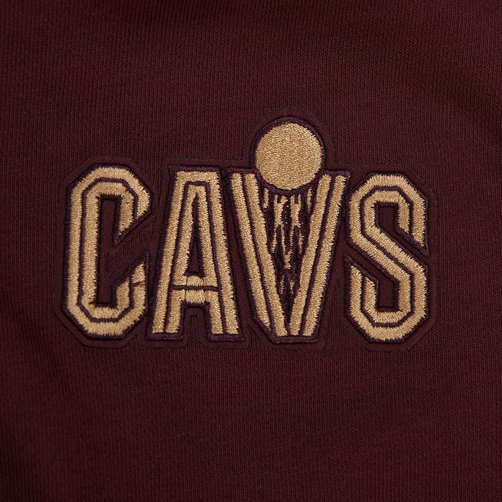 image:imagePro Standard NBA womens Womens Nba Cleveland Cavaliers Classic Player Brushed Back French Terry Crewneck SweatshirtWine