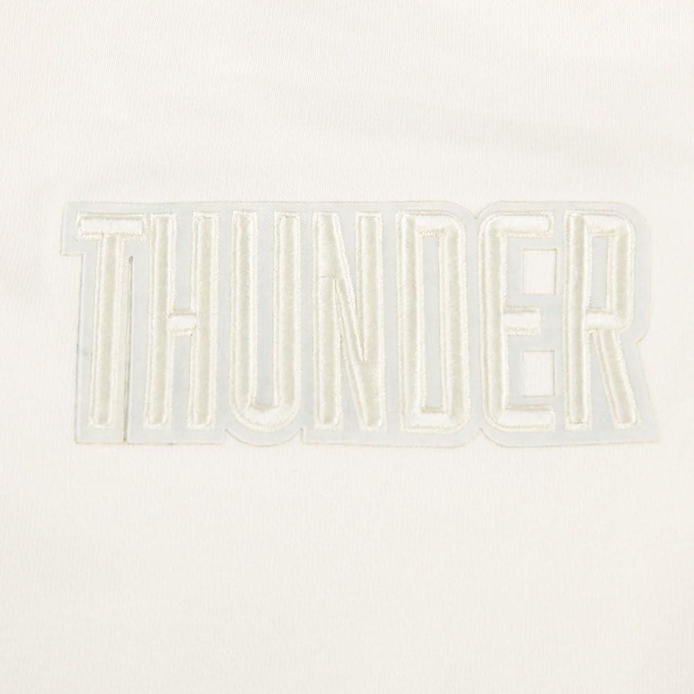 image:imagePro Standard NBA womens Womens Nba Oklahoma City Thunder Neutrals Player Brushed Back French Terry Crewneck SweatshirtEggshell