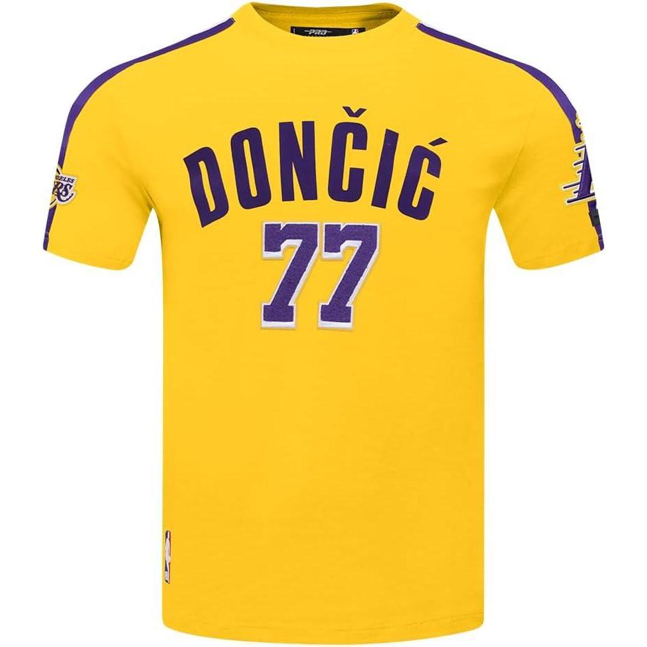 image:imagePro Standard NBA Mens Mens NBA Los Angeles Lakers Classic Player Cotton Taping TeeYellowPurple
