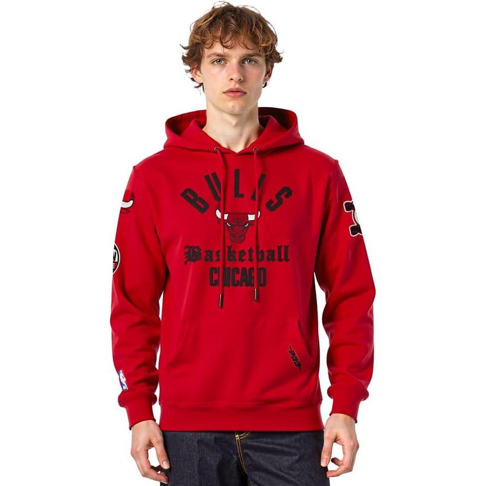 image:imagePro Standard NBA mens Mens Nba Modern Originals Brushed Back French Terry Pull Over HoodieRed