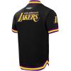 Pro Standard NBA Mens Mens NBA Los Angeles Lakers Classic Player Cotton Double Knit Button Down(Black/Purple)