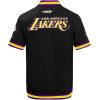 Pro Standard NBA Mens Mens NBA Los Angeles Lakers Classic Player Cotton Double Knit Button Down(Black/Purple)